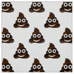 funny poop emoji fabric