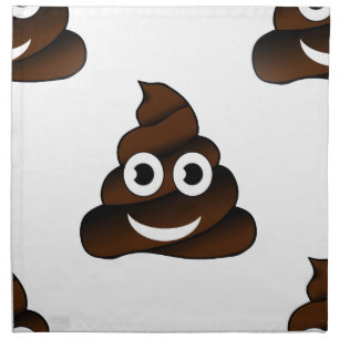 funny poop emoji napkin