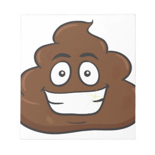 funny poop emoji notepad