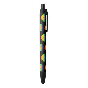 Funny Poop Emoji Rainbow Color Smiling Face Humor Pen
