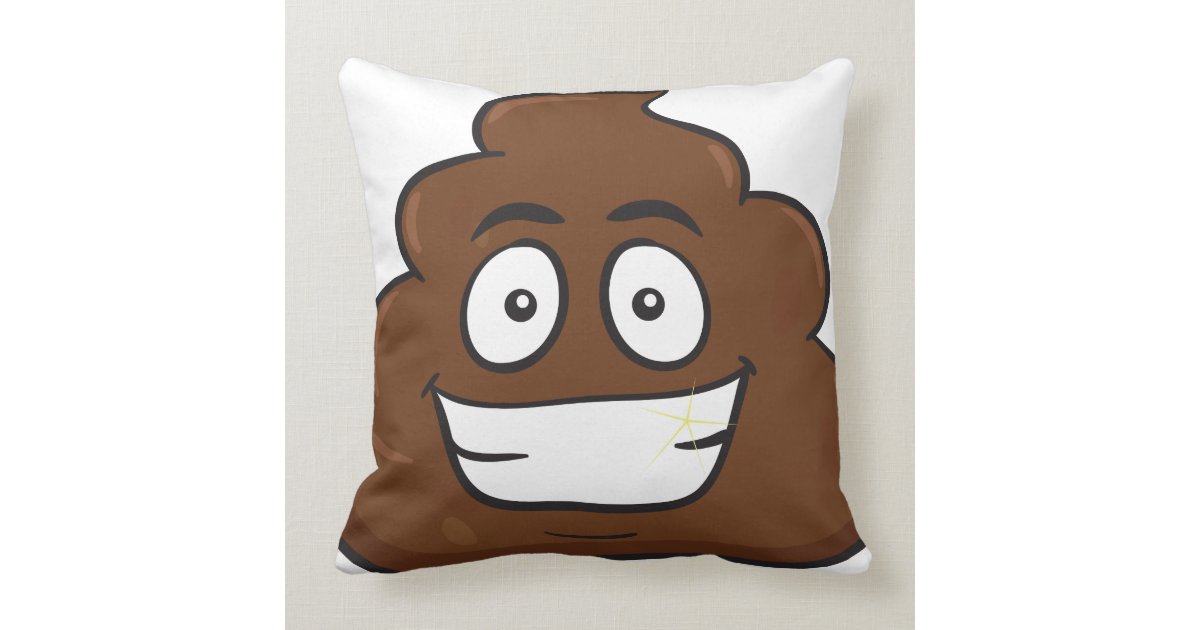 poop emoji pillow