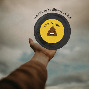Funny Poop Emoji with Custom Message Dipped Oreo Cookie Favors