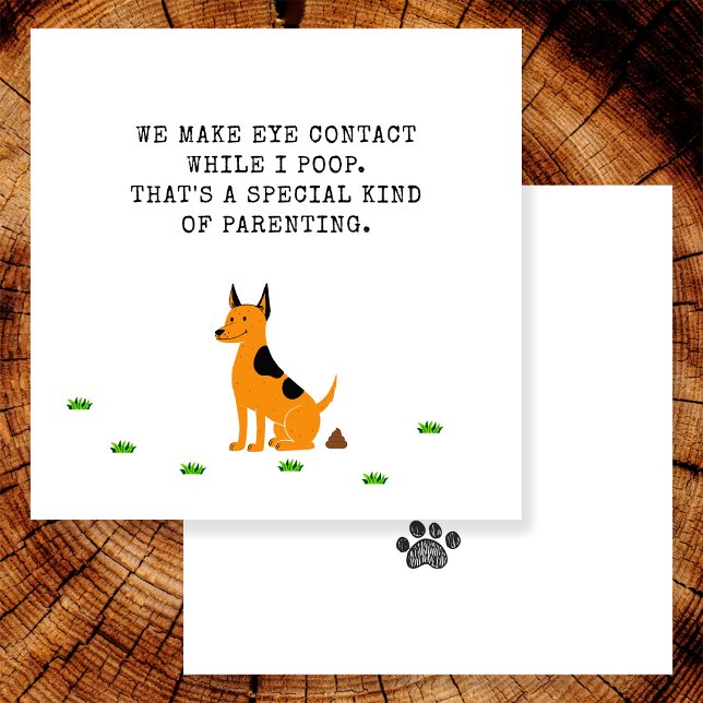 Funny Poop Happy Father's Day Card From The Dog (Creator Uploaded)