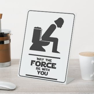 Funny Poop, May The Force Be With You Bathroom 