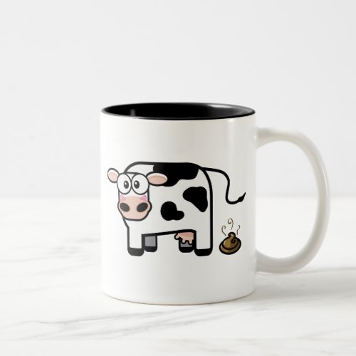 Funny Pooping Cow Mug