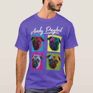 Funny Pop Art Puggle Pug Dog Owner Artist Pet Dog T-Shirt