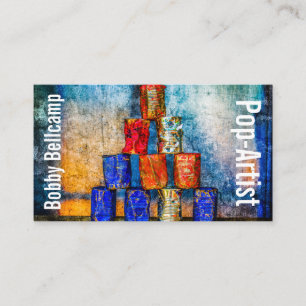 Funny Pop-Artist unique customizable Business Card