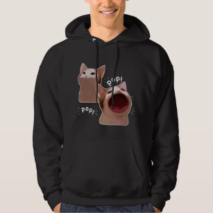 Funny Cat Meme Blur | Pullover Hoodie