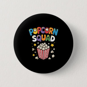 Funny Popcorn Art For Men Women Kids Pop Corn Popc Button