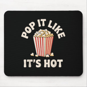 Funny Popcorn Art For Men Women Kids Pop Corn Popc Mouse Pad