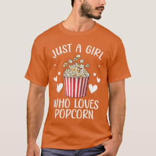 Funny Popcorn Art Girls Women Popcorn Corn Kernel  T-Shirt