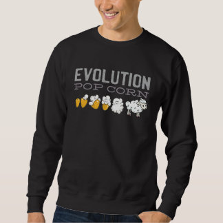 Funny Popcorn Evolution Sheep Sweatshirt