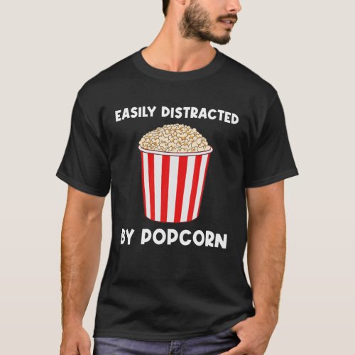 Funny Popcorn Gift For Men Women Corn Kernel Food T_Shirt