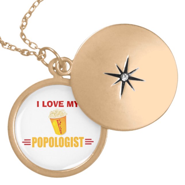 Funny Popcorn Locket Necklace (Front)