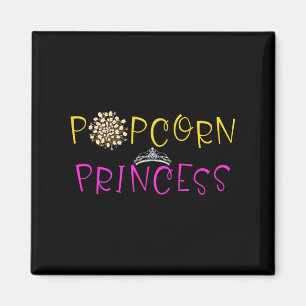 Funny Popcorn Lover Graphic Saying Popcorn Princes Magnet