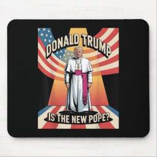 Funny Pope & President Donald Trump, Catholic Mouse Pad