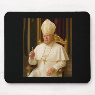 Funny Pope Trump Tee Meme Funny Mouse Pad