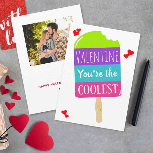 Funny Popsicle Whimsy Valentines Day Holiday Card