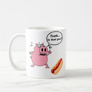 Funny Porky Pig Meets Frankfurter Hot Dog Lovers Coffee Mug
