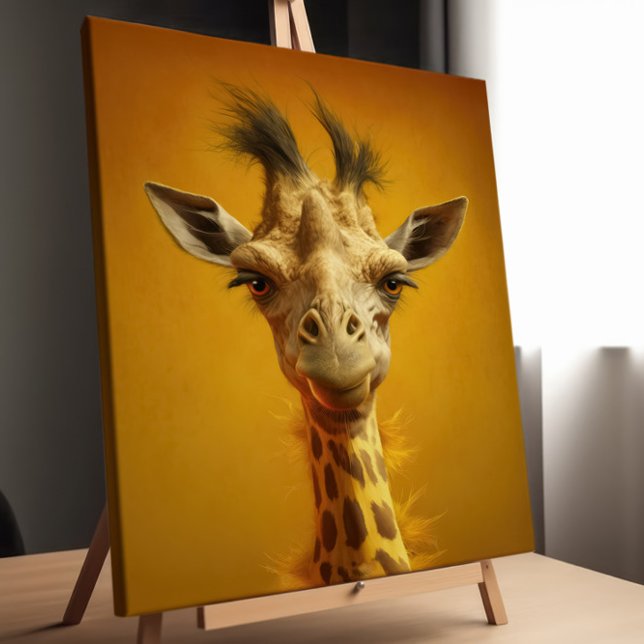 funny portrait canvas print (Creator Uploaded)