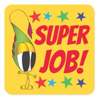 Funny, Positive, Cute, Cartoon | Add Your Message Square Sticker