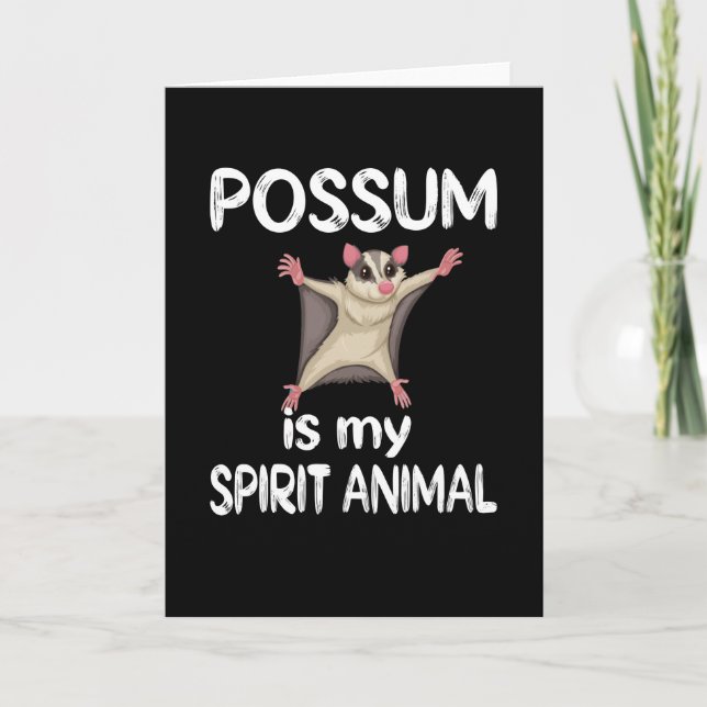 Funny Possum Gifts Opossum Lover Possum Whisperer Card (Front)