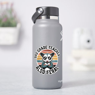 Funny Possum Third Grade Teacher Also Feral Sticker