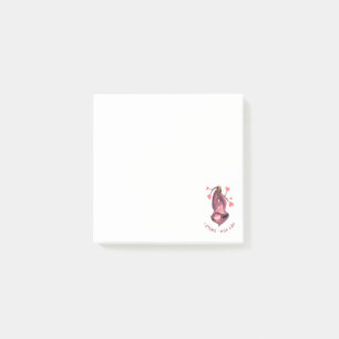 Funny Post-it® Notes Playful Sloth and Catchy Text