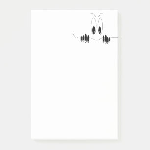 Funny Post it Notes with Curiosity Eyes