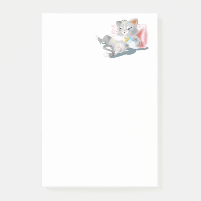 Funny Post it Notes withy Baby Cat (Front)