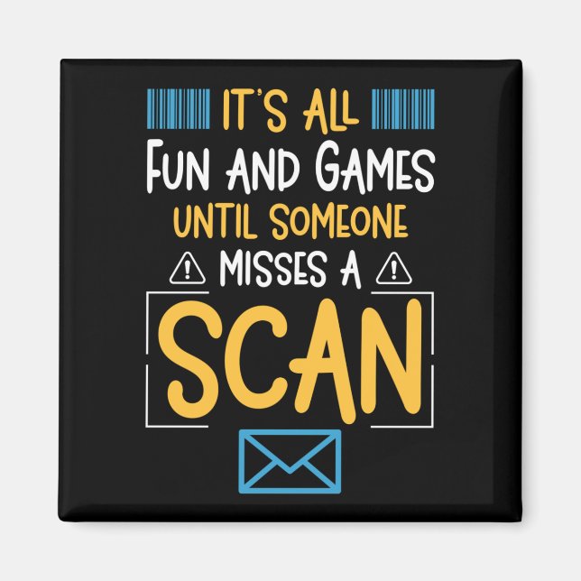 Funny Postal Worker Mailman Magnet (Front)