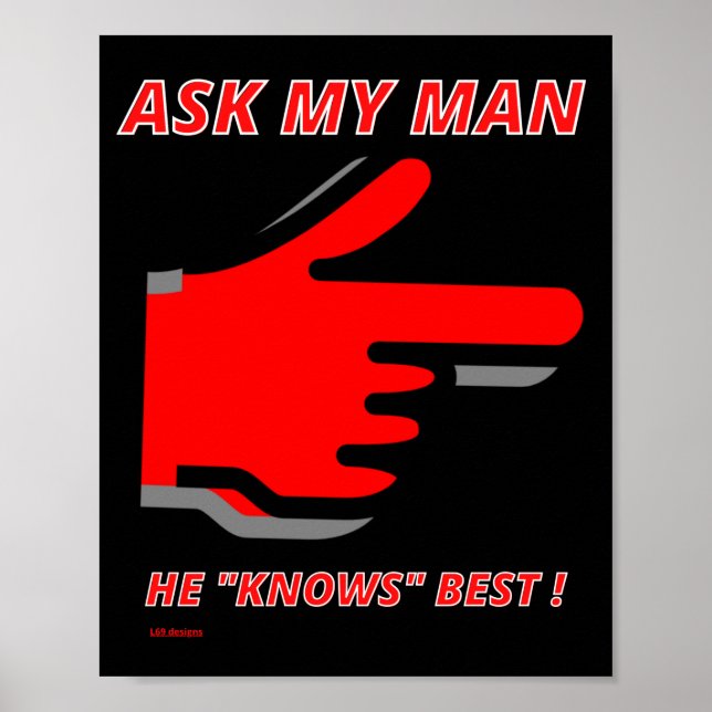 funny  poster  "ASK MY.." (Front)
