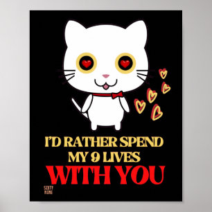 funny poster  "CUTE CAT"