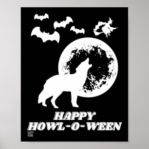 funny poster "HAPPY HOWL-O-WEEN 2"