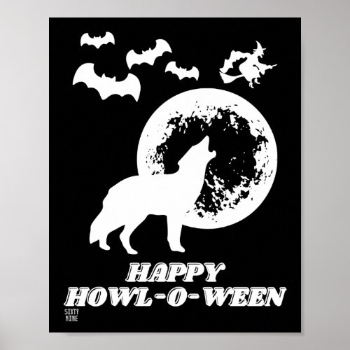 funny poster  HAPPY HOWL_O_WEEN 2