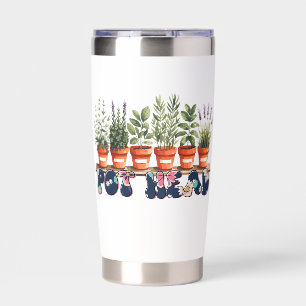 Funny pot head word art gardening insulated tumbler