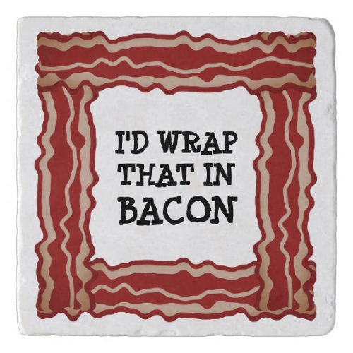 Funny pot holder custom trivet for bacon lover