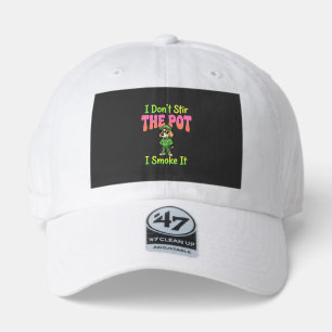 Funny Pot Smoking Dog Stoner 47 Brand Hat