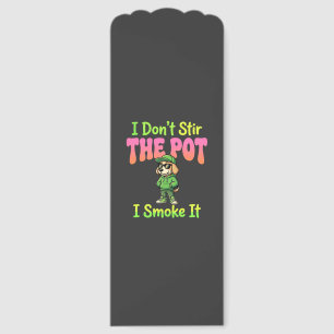 Funny Pot Smoking Dog Stoner Bookmarks