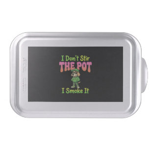 Funny Pot Smoking Dog Stoner Cake Pan