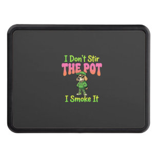 Funny Pot Smoking Dog Stoner Hitch Cover