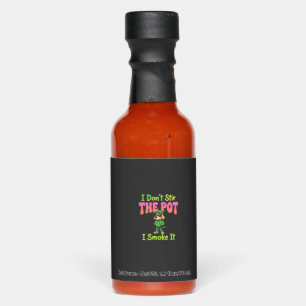 Funny Pot Smoking Dog Stoner Hot Sauces