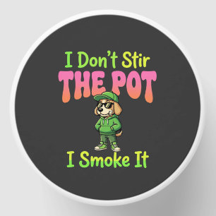 Funny Pot Smoking Dog Stoner Mini Candle Favors