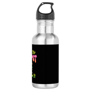Funny Pot Smoking Dog Stoner Stainless Steel Water Bottle
