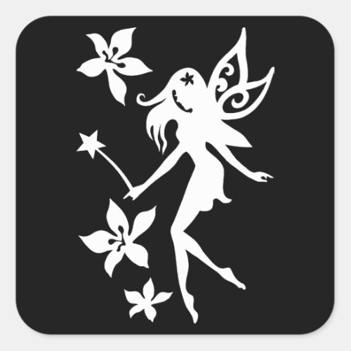 Funny Pot Weed Fairy Funny Weed Fairy Square Sticker