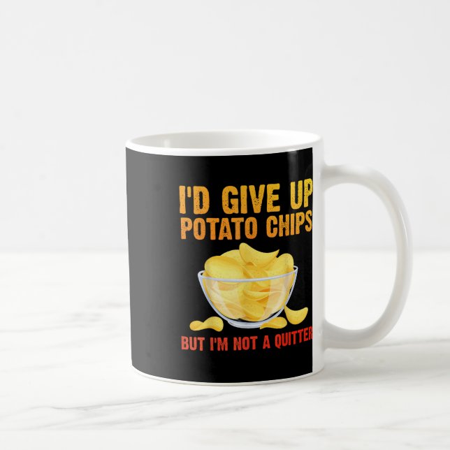 Funny Potato Chips Art For Men Women Kids Bag Of C Coffee Mug (Right)