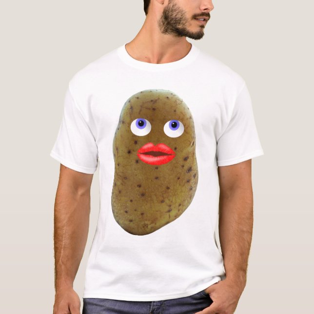 Funny Potato Cute Character Men's T-Shirt (Front)