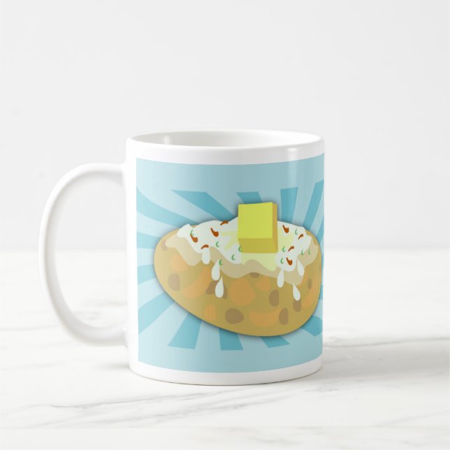 Funny Potato Lovers Design Coffee Mug (Left)