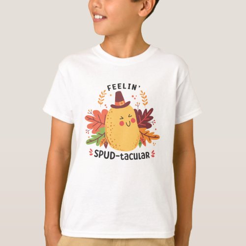 Funny Potato Thanksgiving Puns Family T_Shirt