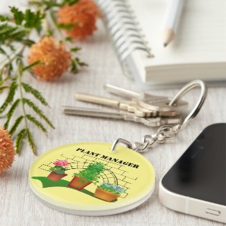 Funny Potted Flowers Plant Manager Personalized Ke